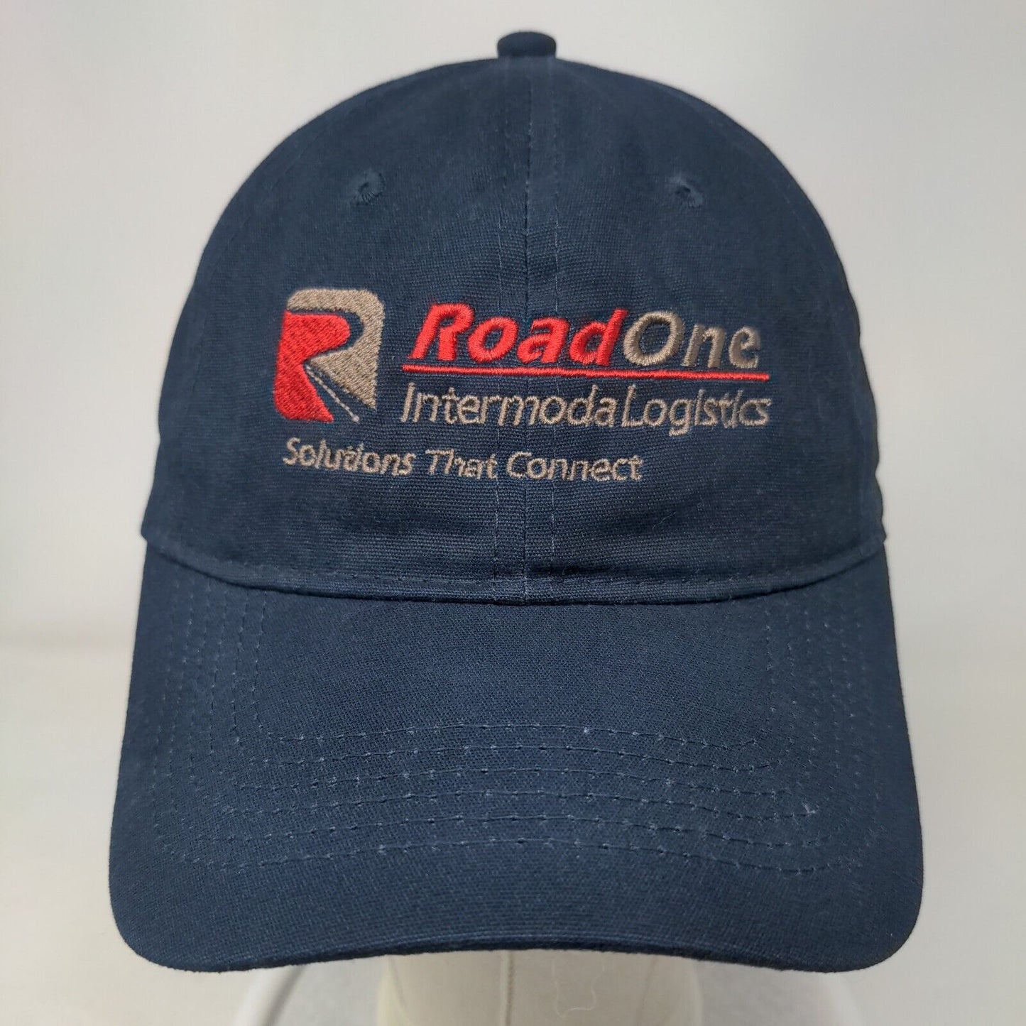 Road One Intermoda Logistcs Strapback Hat Blue One Size Cotton Port & Company
