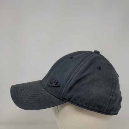 Nike Slideback Hat Blue One Size Adjustable Solid 6 Panel Vent Holes