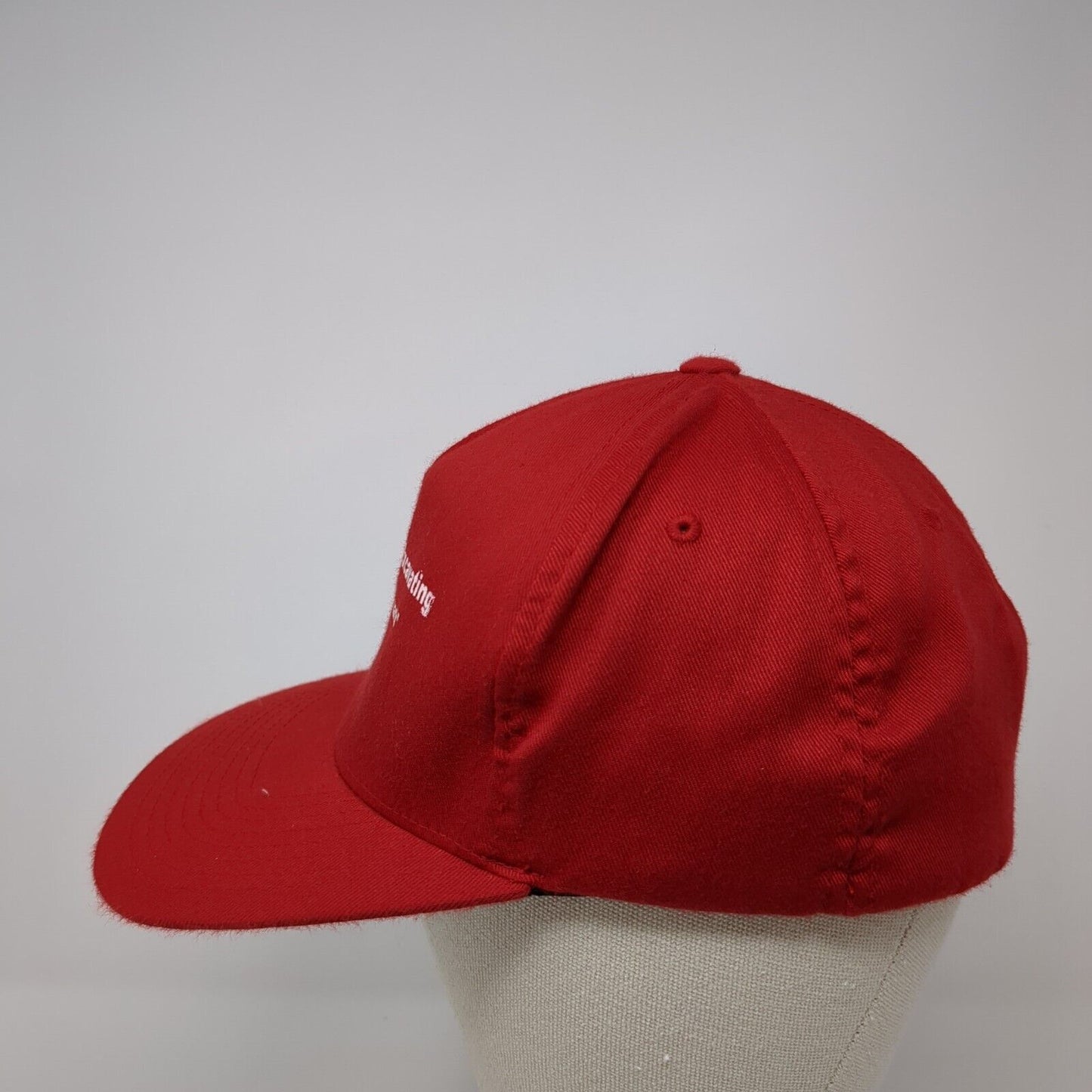 James Duda Excavating We Move The Earth Fitted Hat Red One Size Flexfit Yupoong