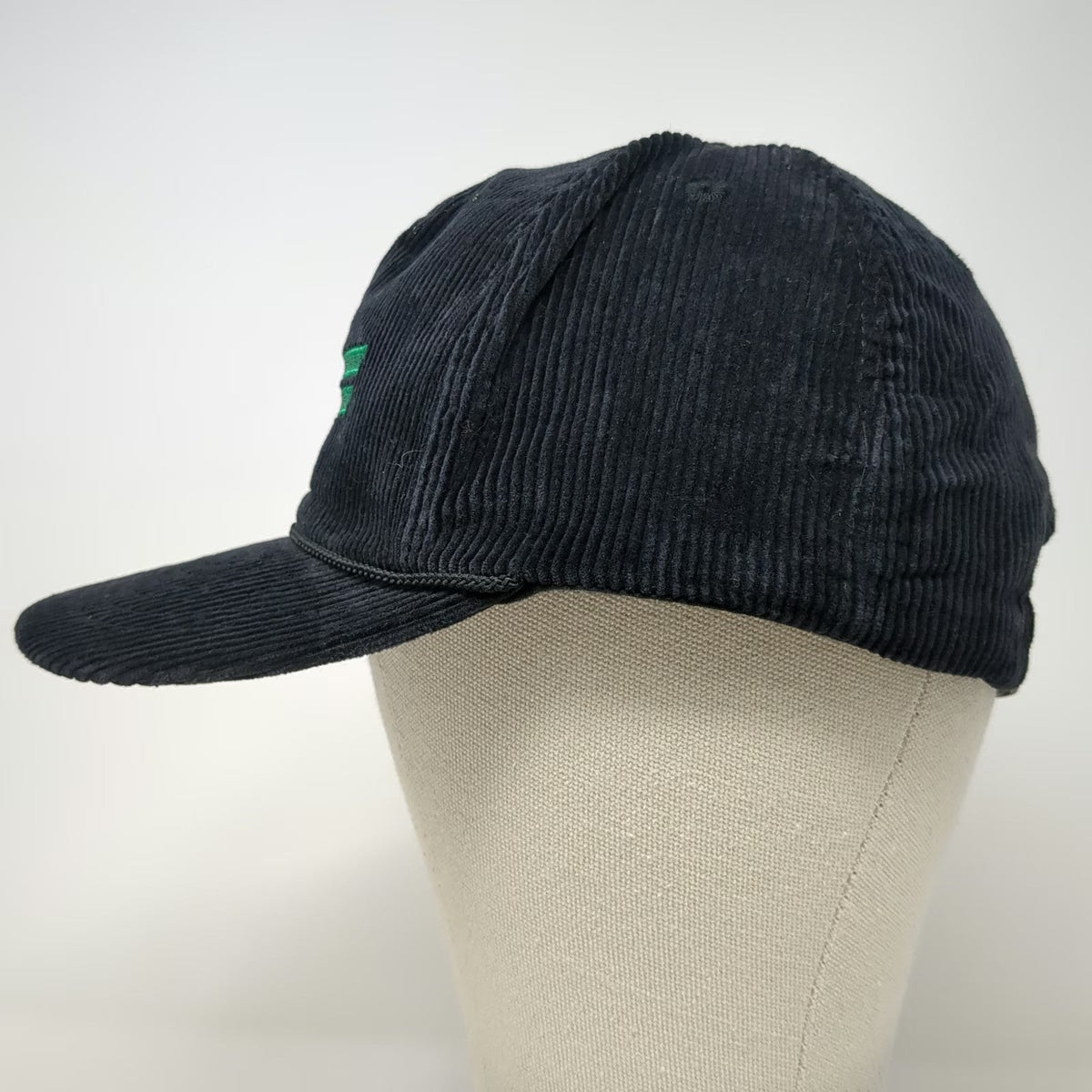 5 Panel Black One Size Corduroy Rope Brim Consolidated CF Red Green Snapback Hat