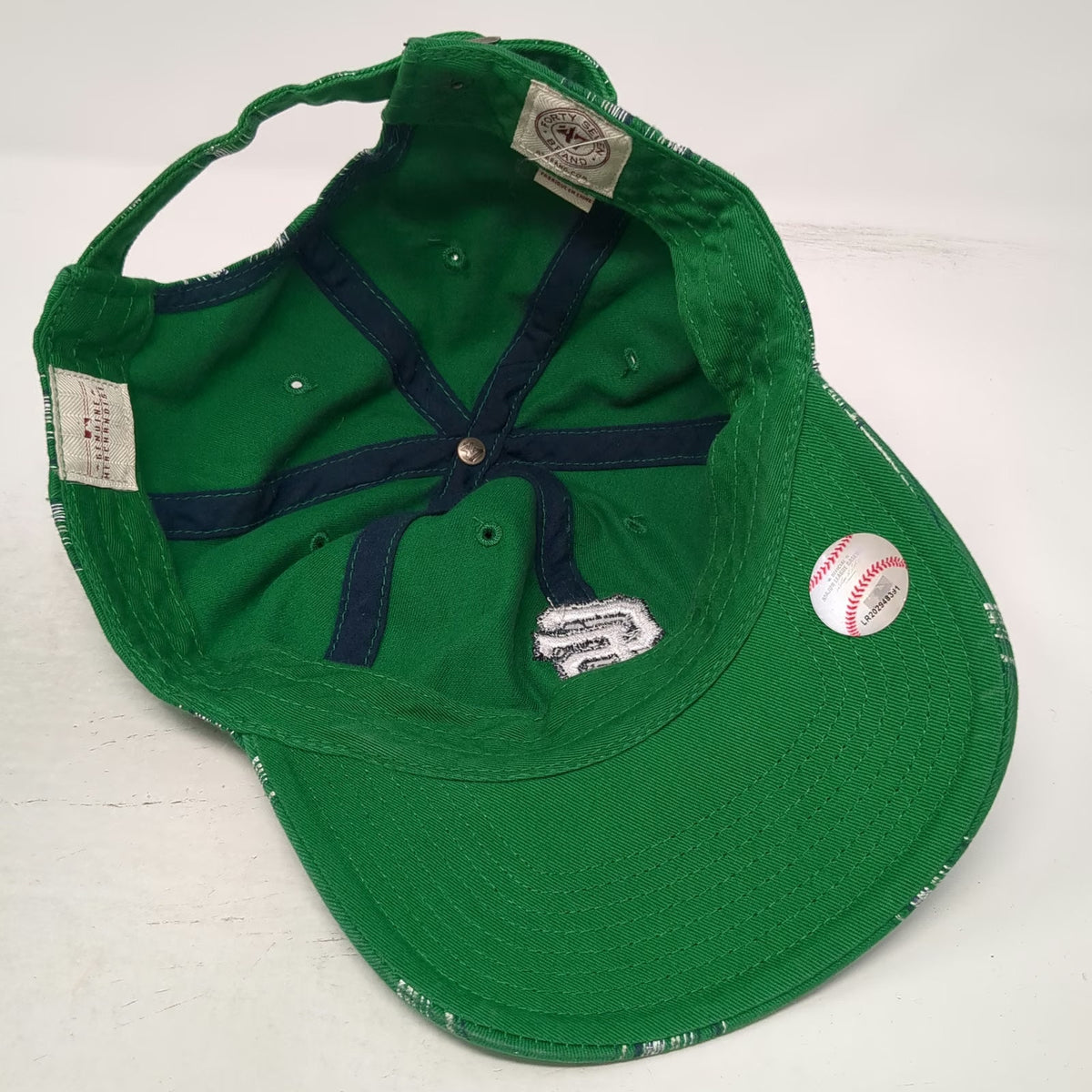 San Francisco Giants MLB '47 Brand Baseball Cap Green OS Plaid Slideback Hat