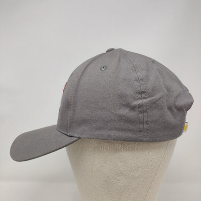 Life Is Good Snapback Hat Gray OSFA Adjustable Embroidered 6 Panel