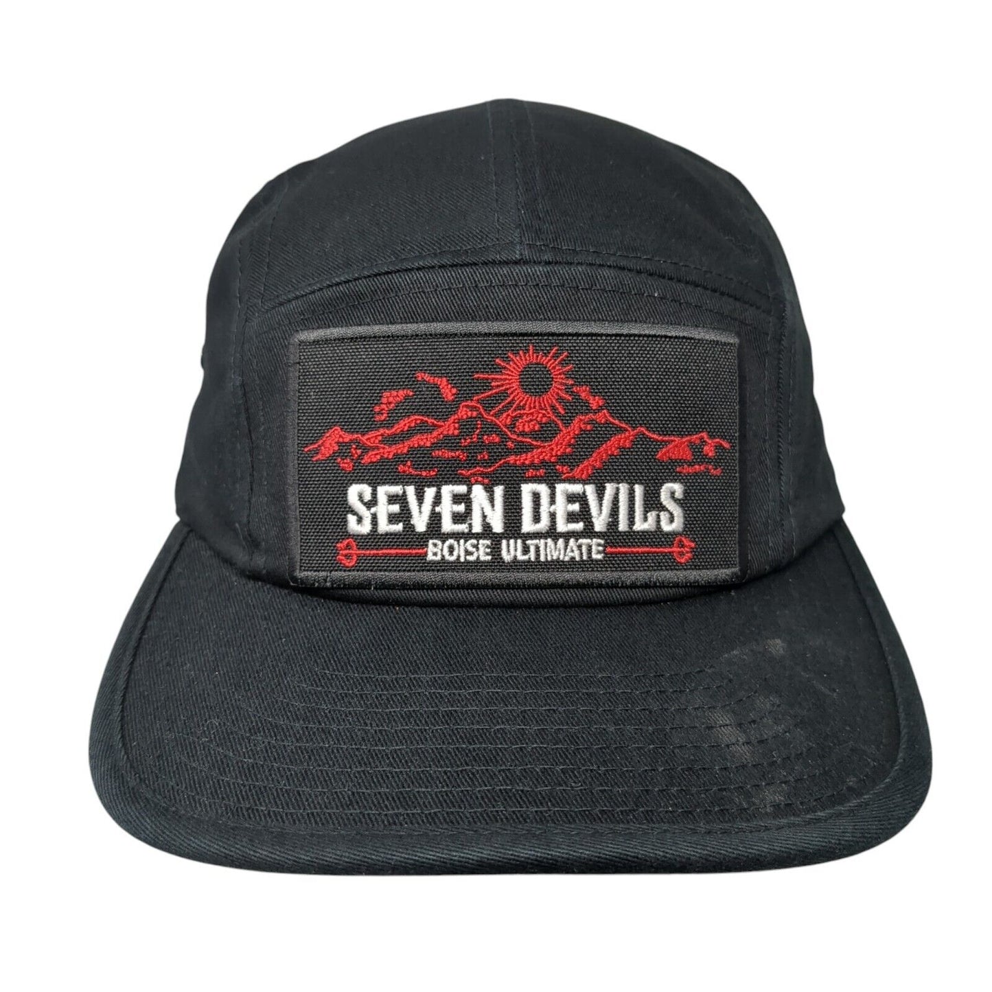 Seven Devils Boise Ultimate 5 Panel Cap Black OS Adjustable The Classics Yupoong