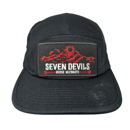 Seven Devils Boise Ultimate 5 Panel Cap Black OS Adjustable The Classics Yupoong