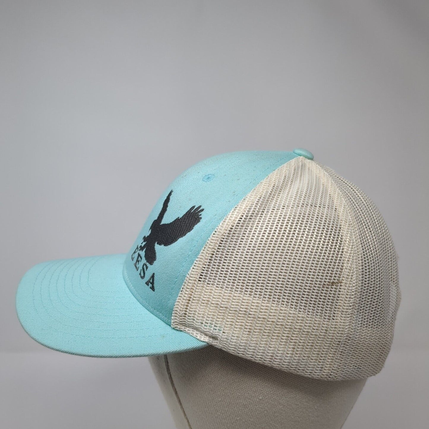 EESA Snapback Trucker Hat Blue M/L Adjustable Embroidered Mesh Back Richardson