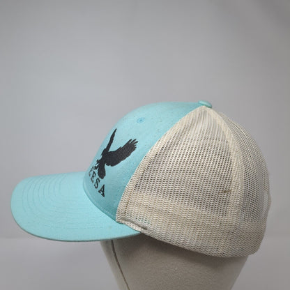 EESA Snapback Trucker Hat Blue M/L Adjustable Embroidered Mesh Back Richardson