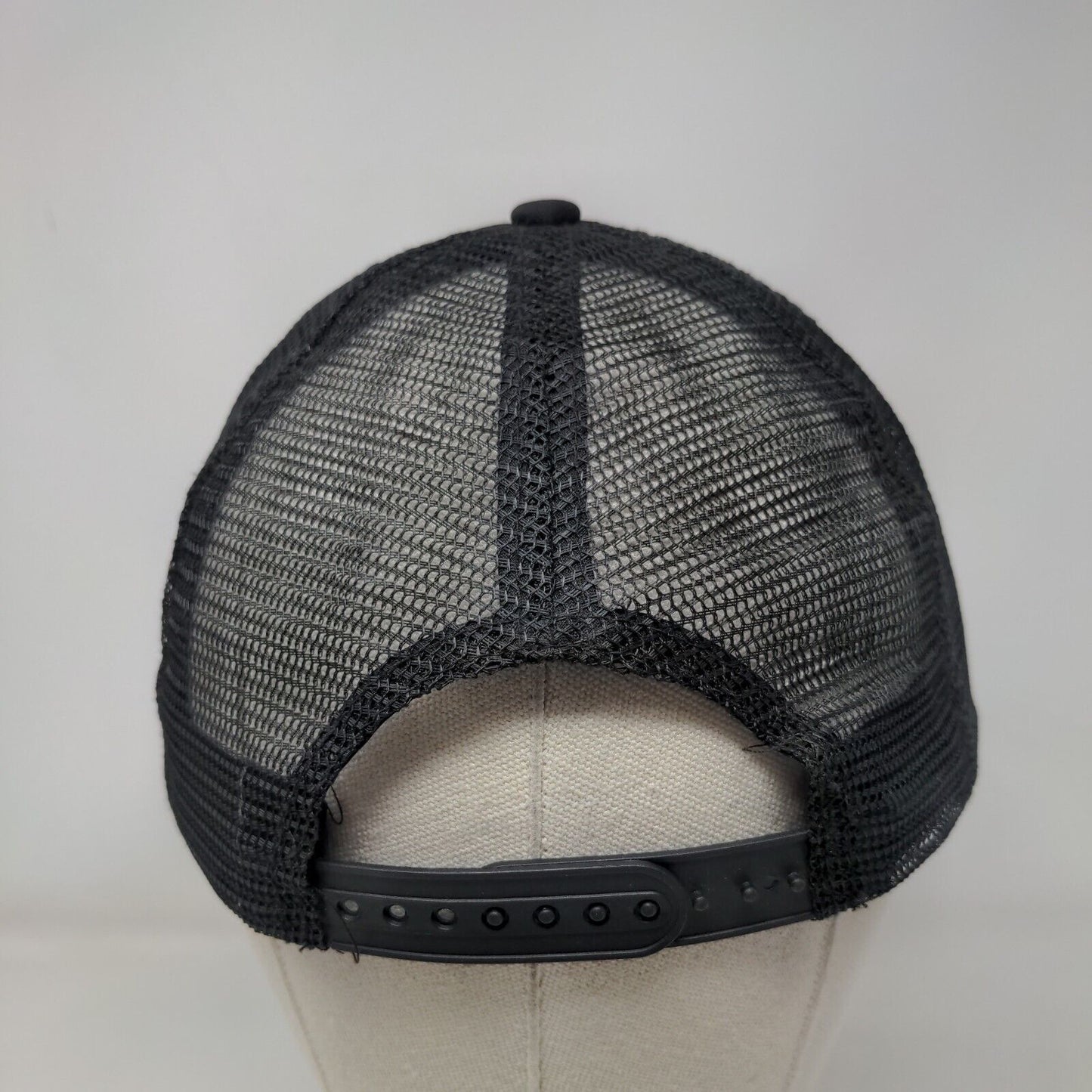 Smittybilt Snapback Trucker Hat Black One Size Adjustable Breathable Mesh Back