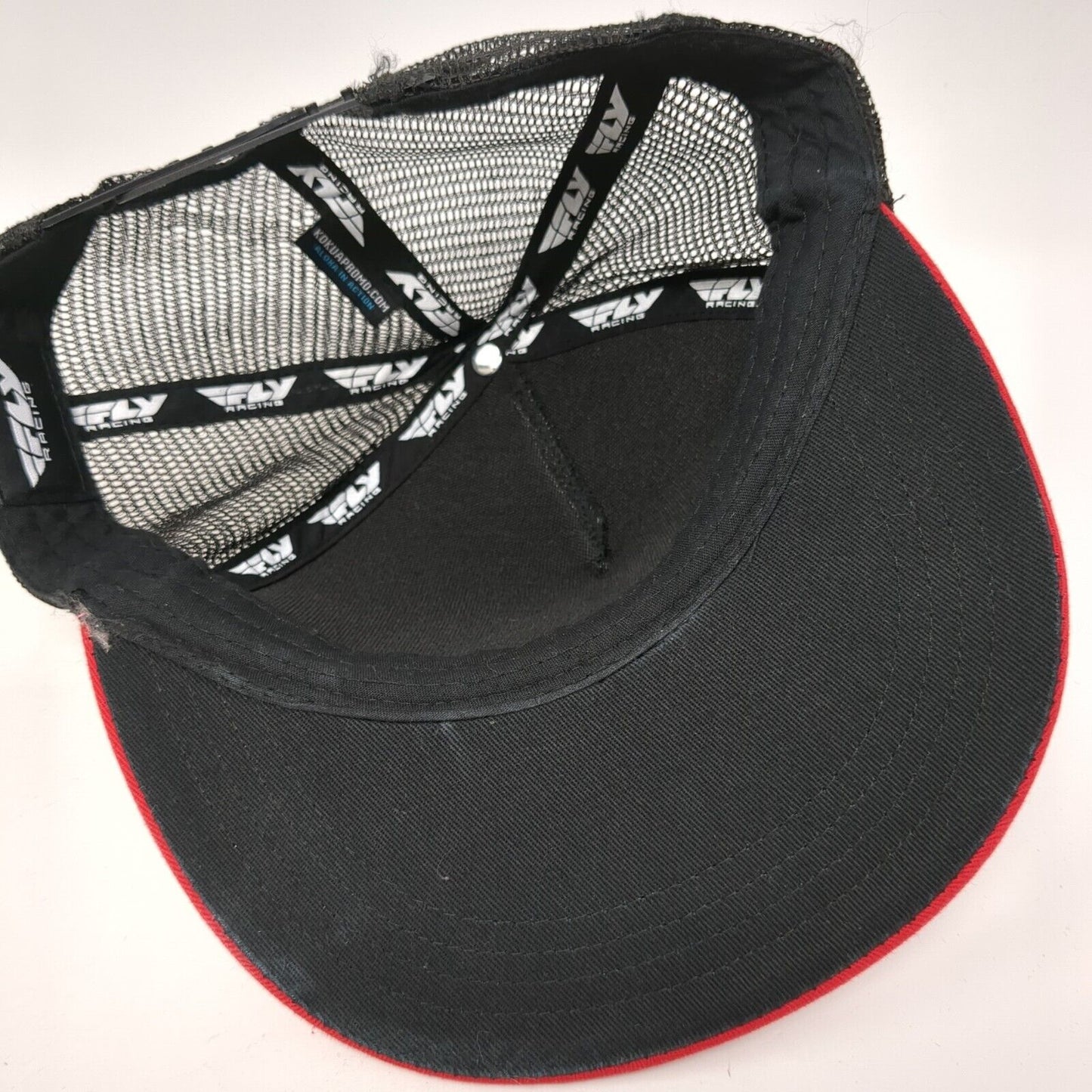 Fly Racing Snapback Mesh Back Trucker Hat Black One Size Colorblock
