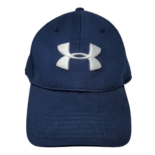 Under Armour Men's Fitted Hat Blue Size L/XL Embroidered Logo