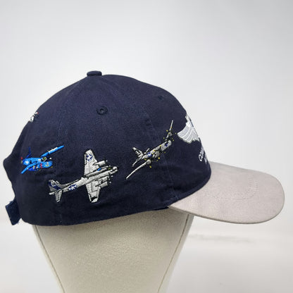 Blue Baseball Cap One Size Commemorative Air Force Bomber Command Planes Hat
