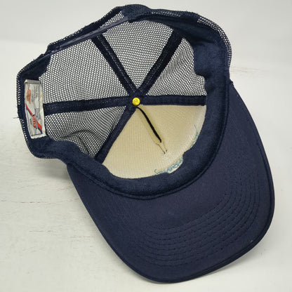 Otto Trucker Hat Blue One Size Idaho Power Idacorp Mountain Mesh Snapback