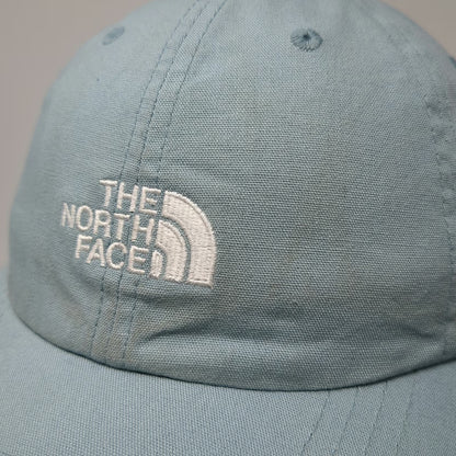The North Face Baseball Cap Blue One Size Embroidered Logo Slideback Cotton Hat