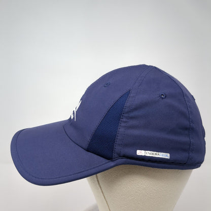 Mission Strapback Hat Blue One Size Adjustable Endura Cool 6 Panel