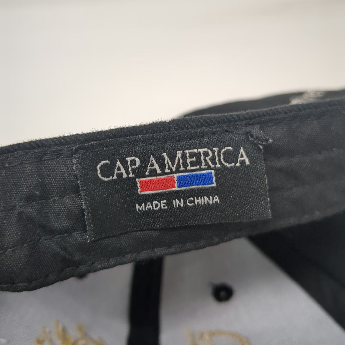 Cap America Baseball Hat Black One Size Signature Flight Support BBA Aviation