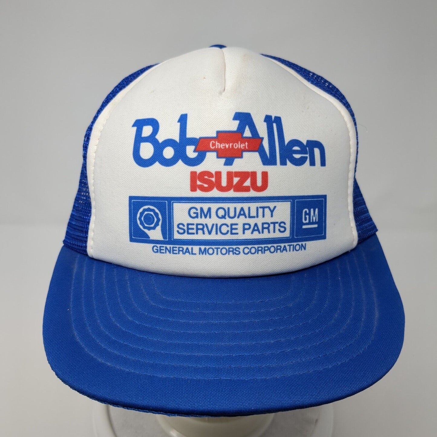 Bob Allen Chevrolet Isuzu General Motors Corporation Trucker Hat Blue OS Mesh