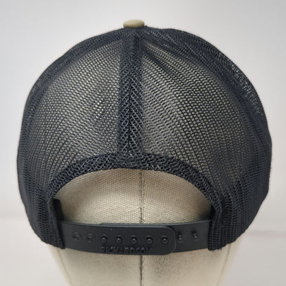Richardson Trucker Hat Green One Size Black Rifle Coffee Company Mesh Snapback