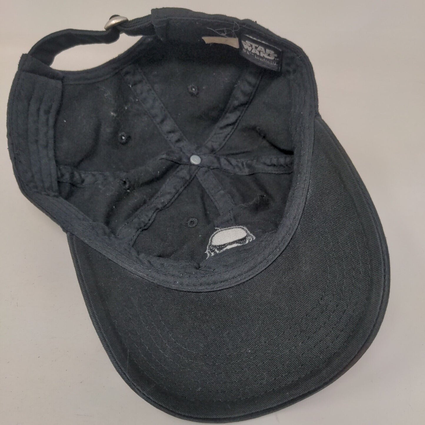Star Wars Stormtrooper Slideback Hat Black One Size Embroidered 6 Panel