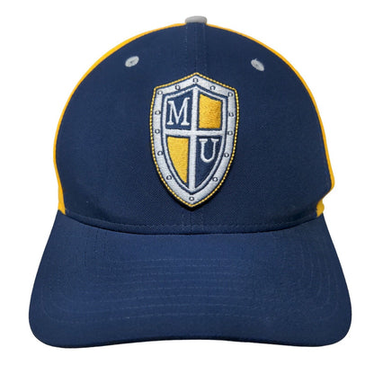 Nike Classic 99 Dri Fit Hat Blue Gold Marian University Knights Size S-M NCAA