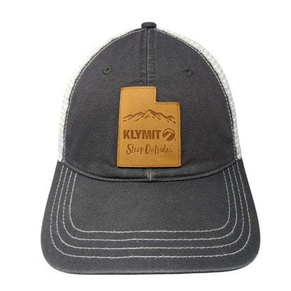 Klymit Sleep Outside Patch Snapback Trucker Hat Gray M/L Mesh Back