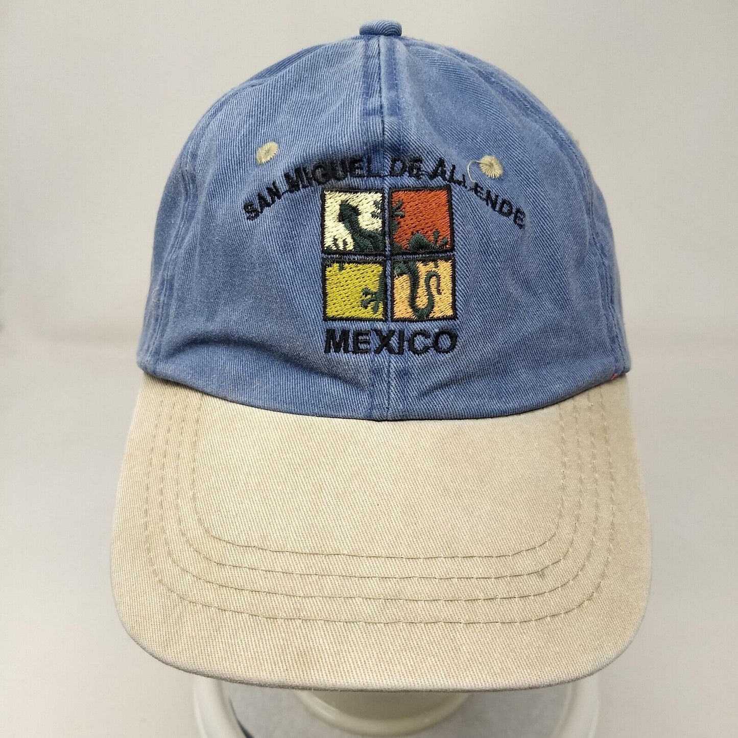 San Miguel De Allende Mexico Strapback Hat Multi One Size Embroidered