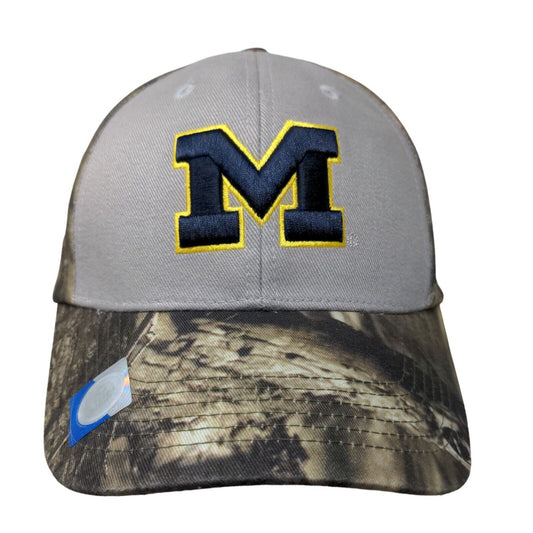 Captivtaging Headgear Men's Camo Strapback Hat OSFA Michigan Wolverines Logo