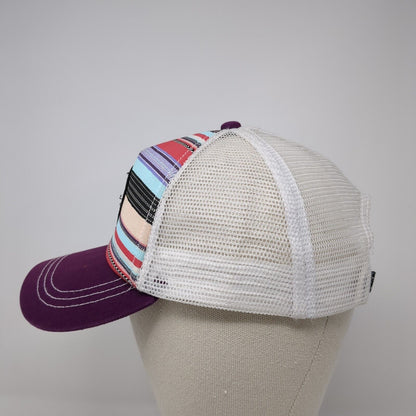 Wild Snapback Mesh Back Trucker Hat Multi One Size Striped Empyre