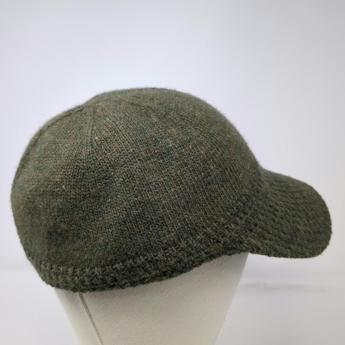 Mont-bell Baseball Cap Green M 100% Wool Knit Visor Warm Winter Hiking Sport Hat
