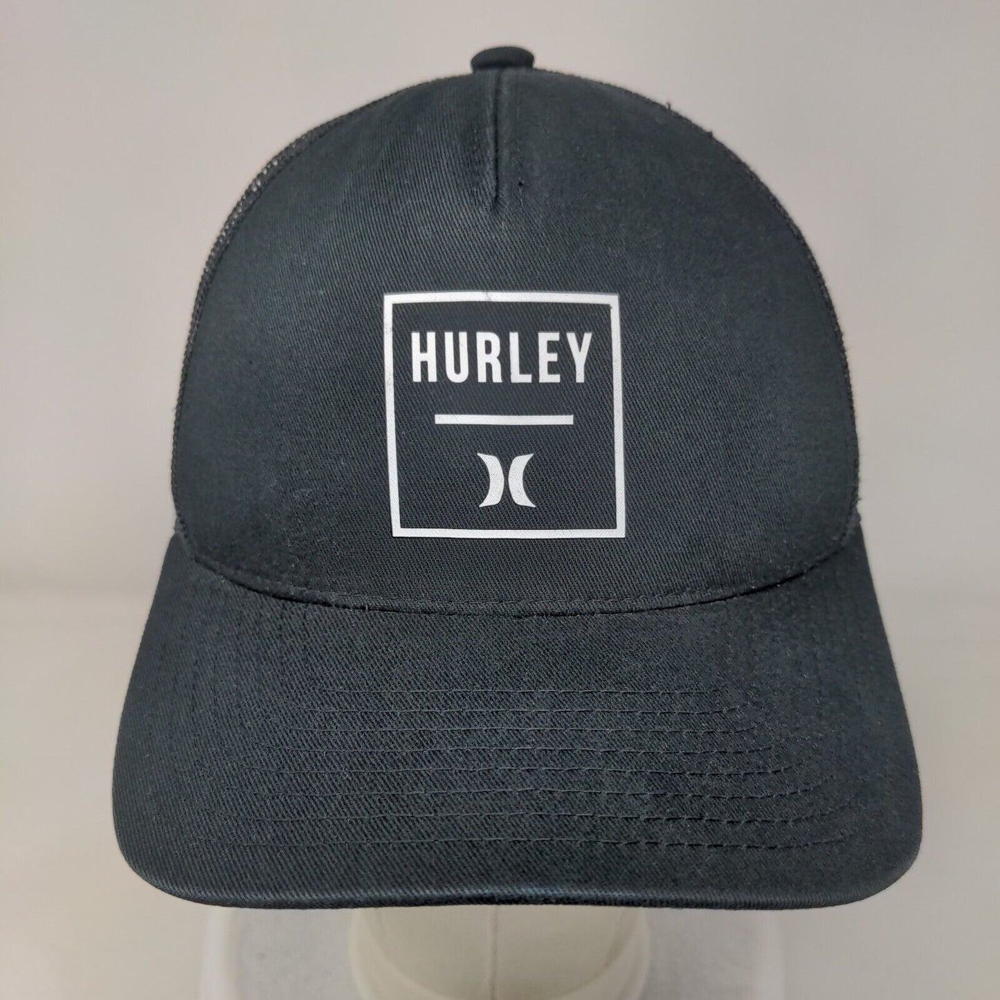 Hurley Snapback Mesh Back Trucker Hat Black One Size The Classics Yupoong