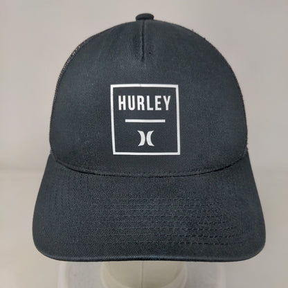 Hurley Snapback Mesh Back Trucker Hat Black One Size The Classics Yupoong