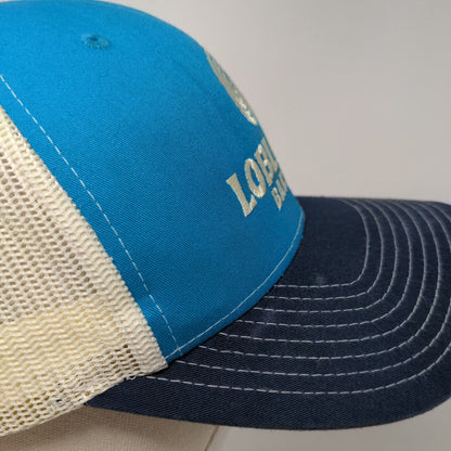Loblolly Bakery Snapback Trucker Hat Blue OS Embroidered Mesh Back Richardson