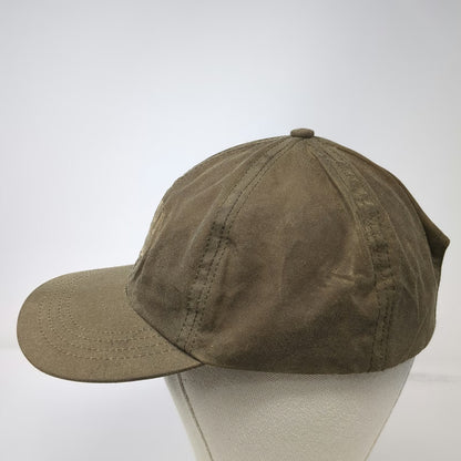 Filson Baseball Cap Brown L-XXL Waxed Cotton Leather Strapback Made in USA Hat