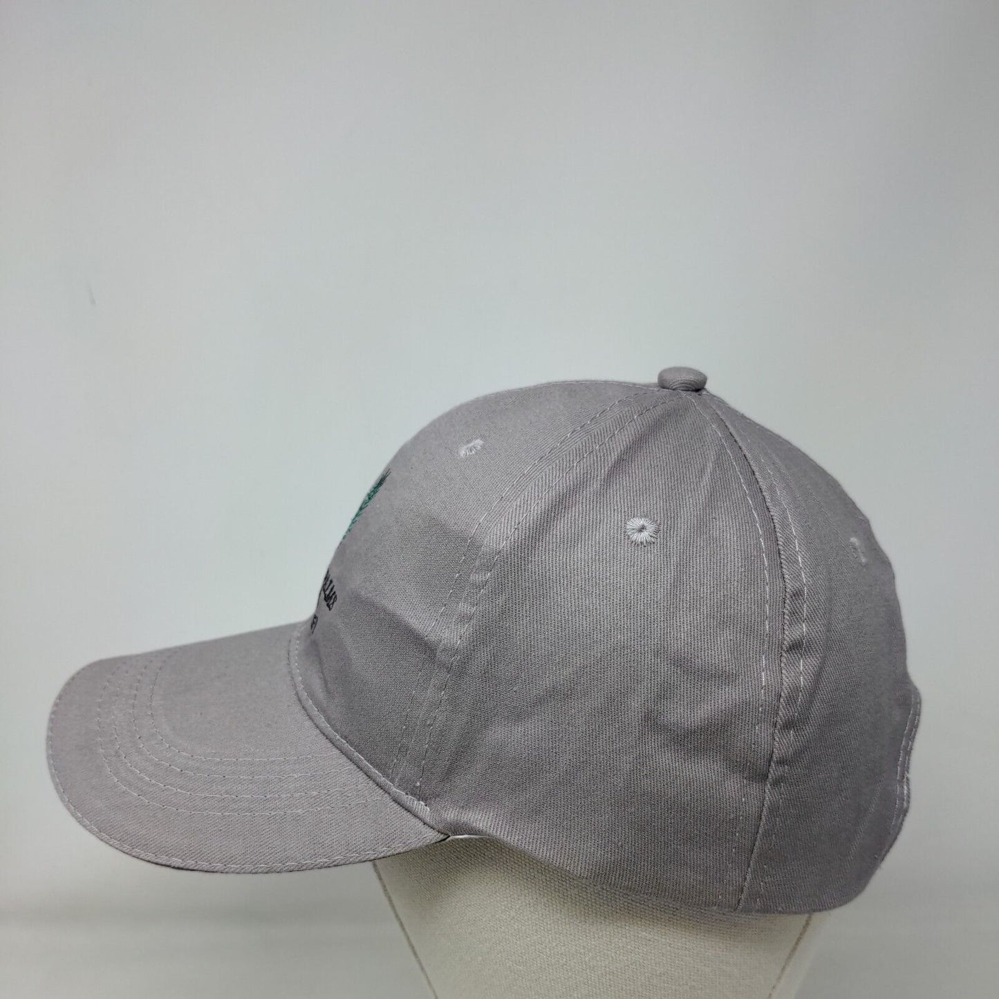 Plantation Palms Golf Club Strapback Hat Gray One Size Embroidered
