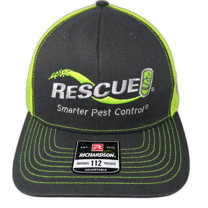 Richardson Trucker Hat Gray Yellow One Size Smarter Pest Control American Flag