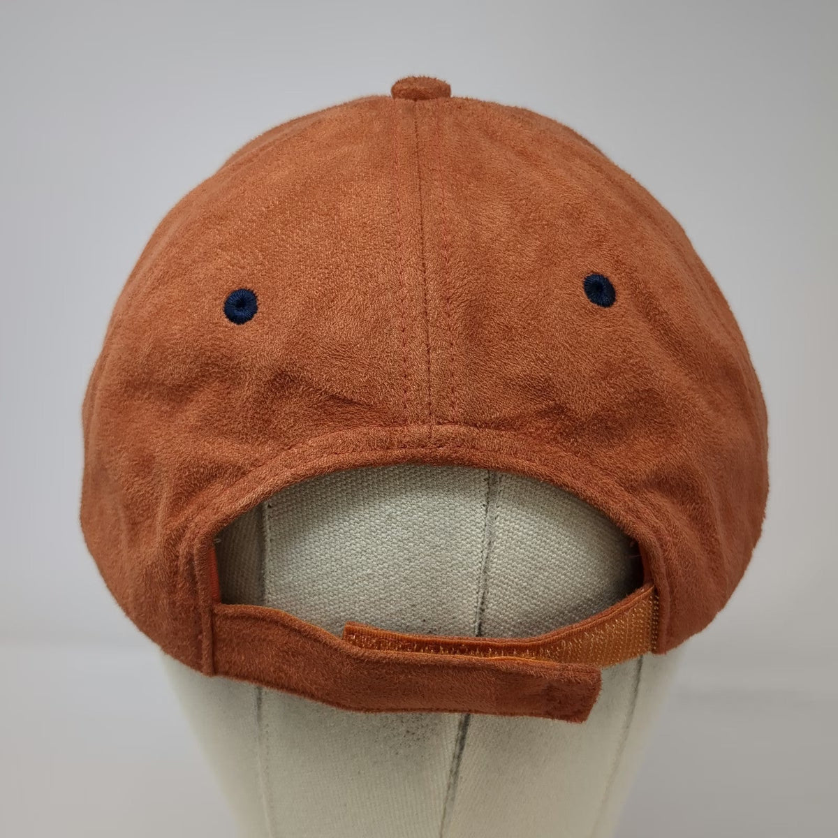 Devon & Jones Baseball Cap Orange One Size Faux Suede Coral Canyon Strapback Hat