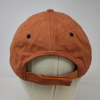 Devon & Jones Baseball Cap Orange One Size Faux Suede Coral Canyon Strapback Hat
