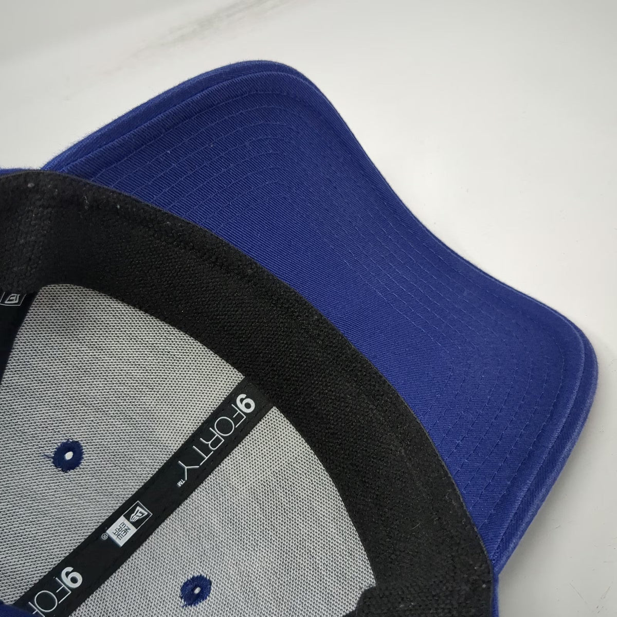 New Era MLB Los Angeles Dodgers Hat Snapback Blue One Size 9FORTY Curved Brim LA