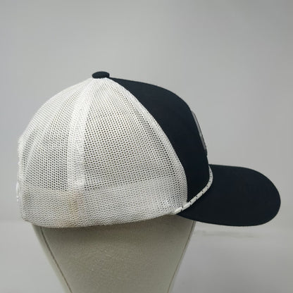 Pacific Headwear Trucker Hat Black One Size Mesh Rope Snapback Stitchx Patch