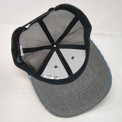 360 Apparel Trucker Hat Gray One Size Mesh Back Snapback Dairy Services Flag