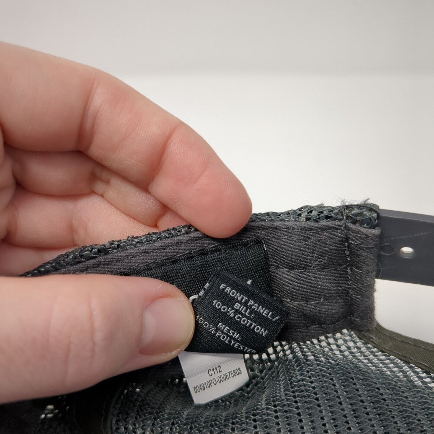 Letter N Snapback Mesh Back Trucker Hat Black One Size Embroidered