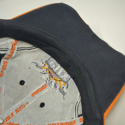 Phoenix Suns NBA Cap Black Orange White One Size Strapback Embroidered PHX Logo