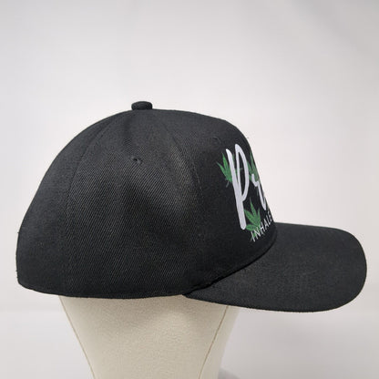 Pride Inhale The Love Cannabis Snapback Hat Black OSFA Solid Gelante