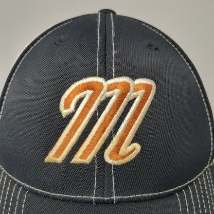 Pacific Headwear Fitted Mesh Back Trucker Hat Black 6 7/8-7 3/8 Colorblock