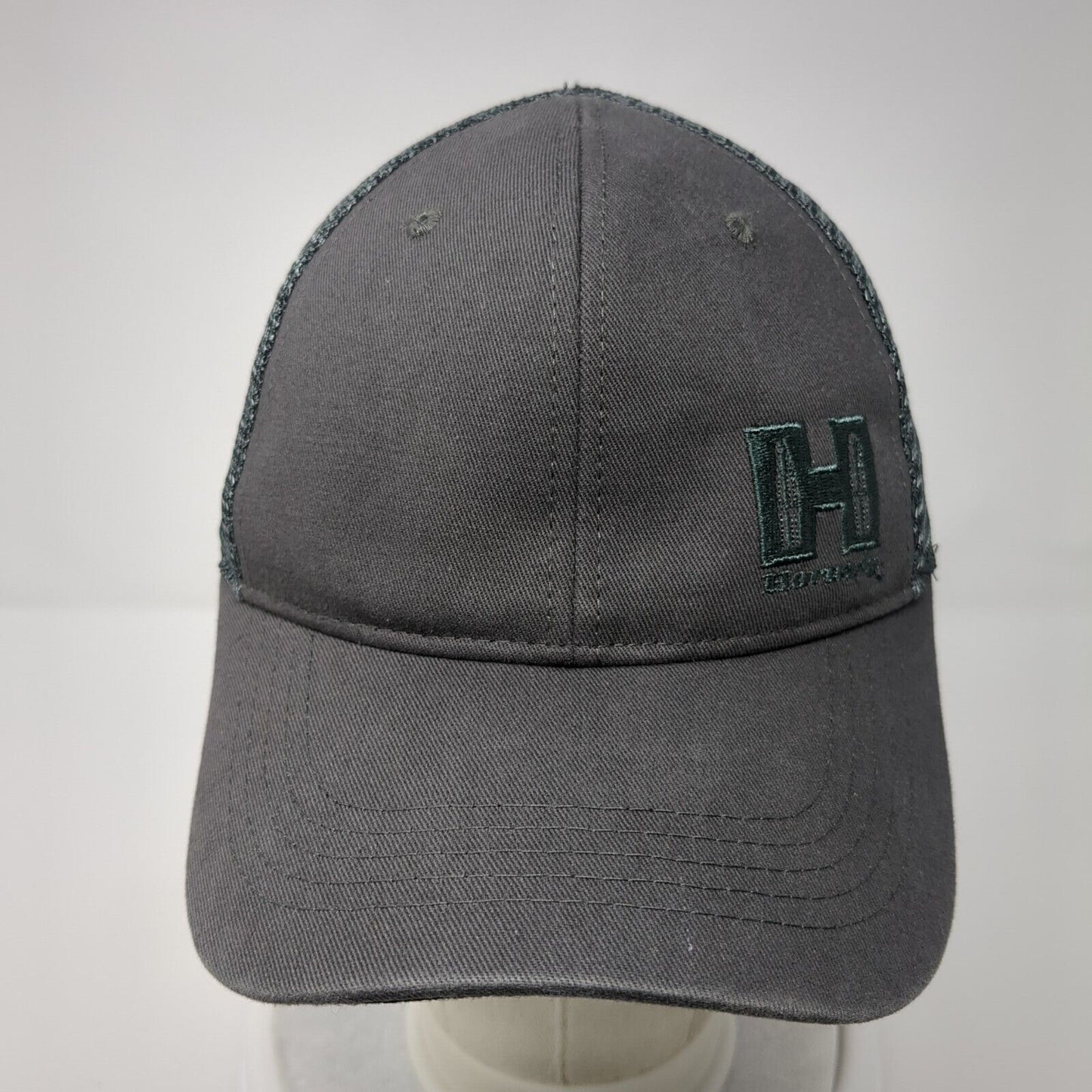 Hornady Snapback Trucker Hat Gray One Size Adjustable Embroidered Mesh Back