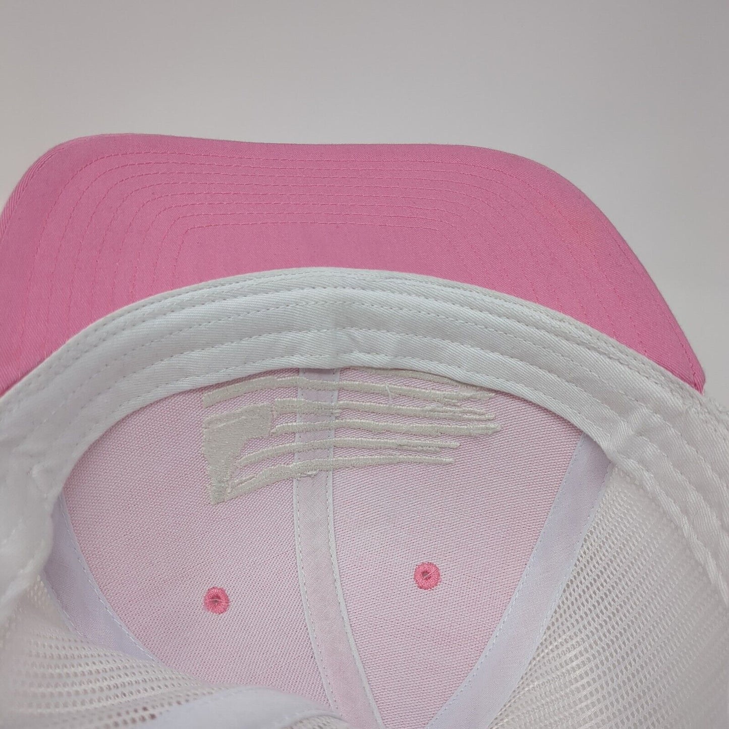 Richardson Snapback Trucker Hat Pink One Size Adjustable 6 Panel Mesh Back