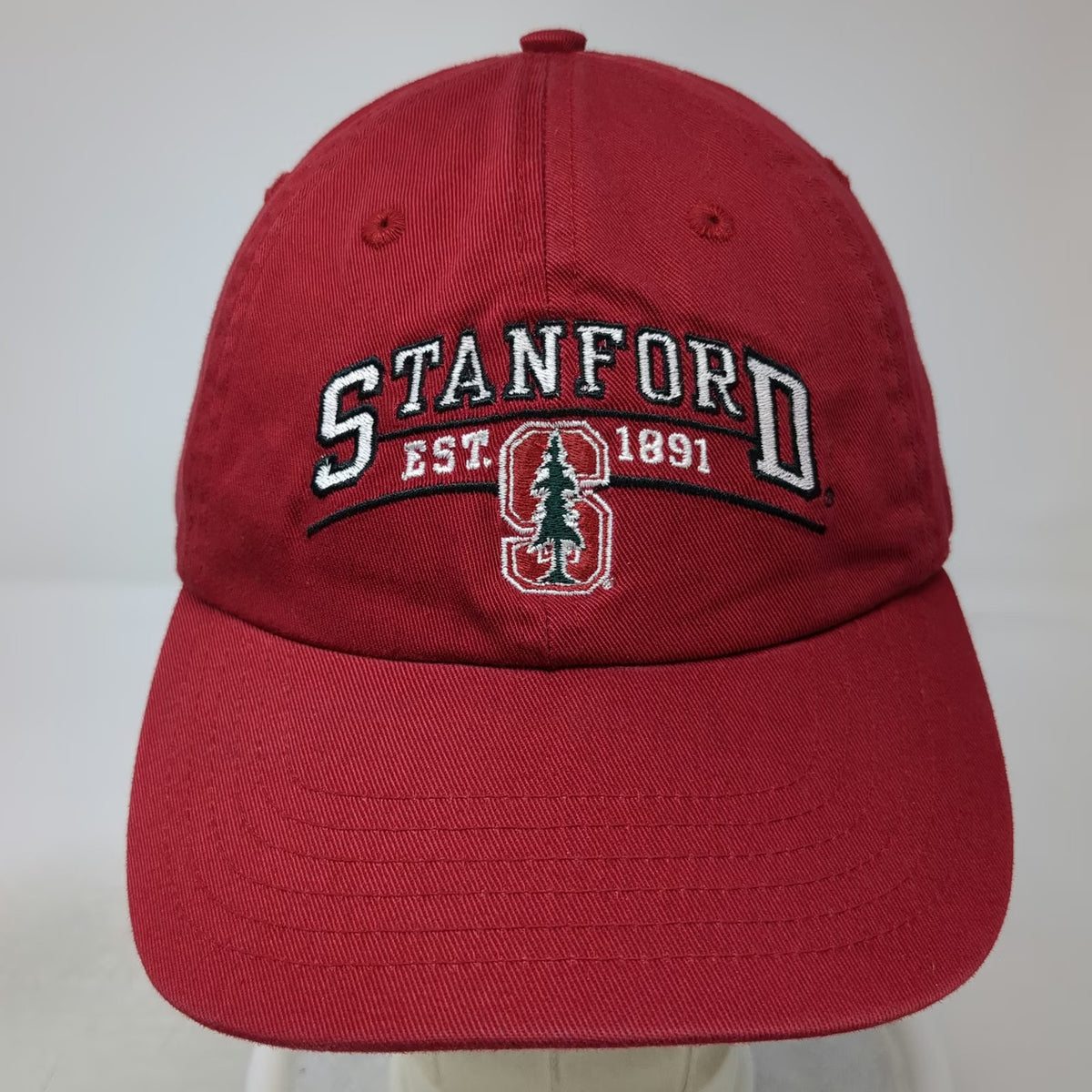 Stanford Cardinal NCAA Red One Size OS Adjustable Strap Embroidered Logo Cap Hat