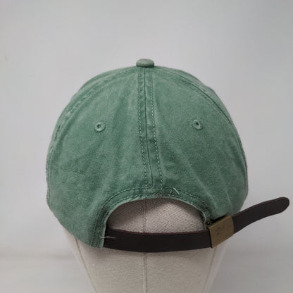 Day Off Slideback Hat Green OSFM Adjustable Embroidered Vented Holes 6 Panel