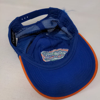 Florida Gators Snapback Mesh Back Trucker Hat Orange Blue Embroidered Logo NCAA