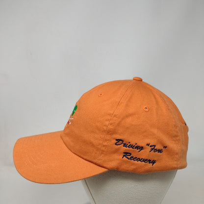 Sean Reilly TBI Fund Slideback Hat Orange OSFA Golf Clover Logo Embroidered