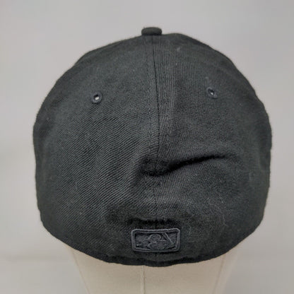 LA Dodgers Fitted Hat Black Size 7 1/2 Embroidered Logo New Era Joseline