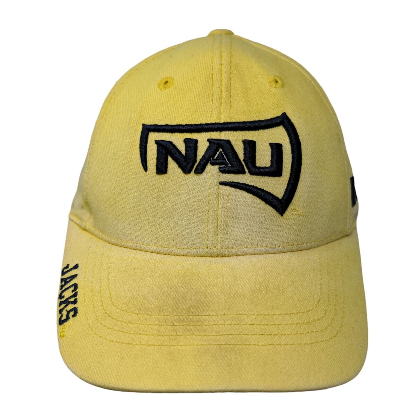NAU Jacks Strapback Hat Yellow OSFA Adjustable Embroidered Russell